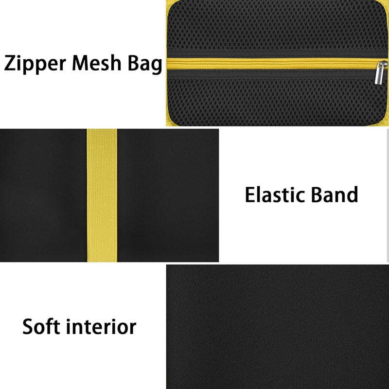 Baval Label Printer Case Compatible with Brother P-Touch PTH110BP/PTH110/PTH111 Pro Label Maker(Black Case,Yellow Zipper) - Image 4